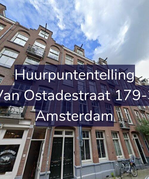 Foto gevel Huurpuntentelling voor Van Ostadestraat 179-3, Amsterdam