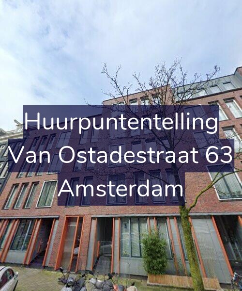 Foto gevel Huurpuntentelling voor Van Ostadestraat 63, Amsterdam