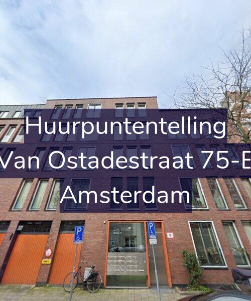 Foto gevel Huurpuntentelling voor Van Ostadestraat 75-E, Amsterdam
