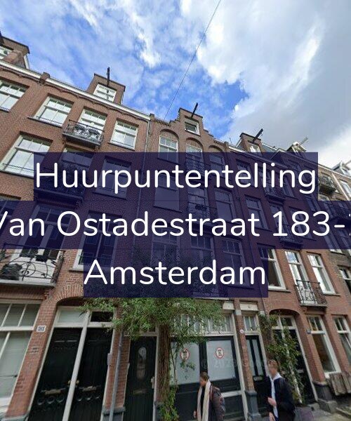 Foto gevel Huurpuntentelling voor Van Ostadestraat 183-2, Amsterdam
