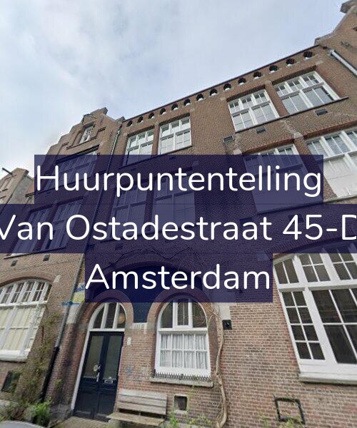Foto gevel Huurpuntentelling voor Van Ostadestraat 45-D, Amsterdam