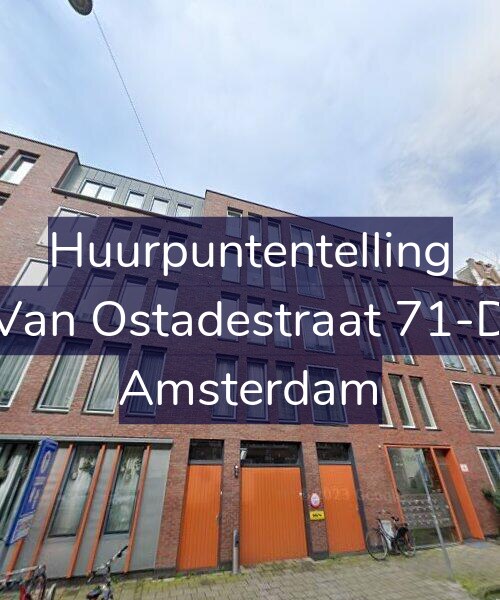 Foto gevel Huurpuntentelling voor Van Ostadestraat 71-D, Amsterdam