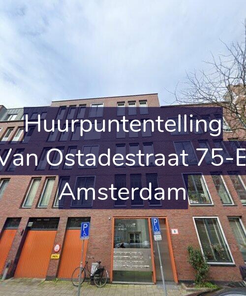 Foto gevel Huurpuntentelling voor Van Ostadestraat 75-B, Amsterdam