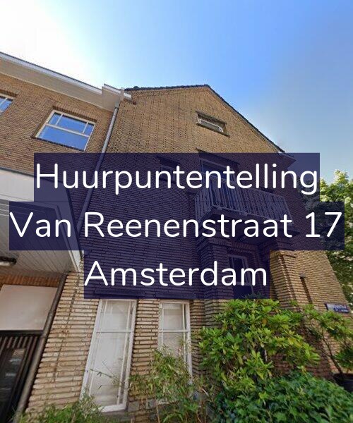Foto gevel Huurpuntentelling voor Van Reenenstraat 17, Amsterdam
