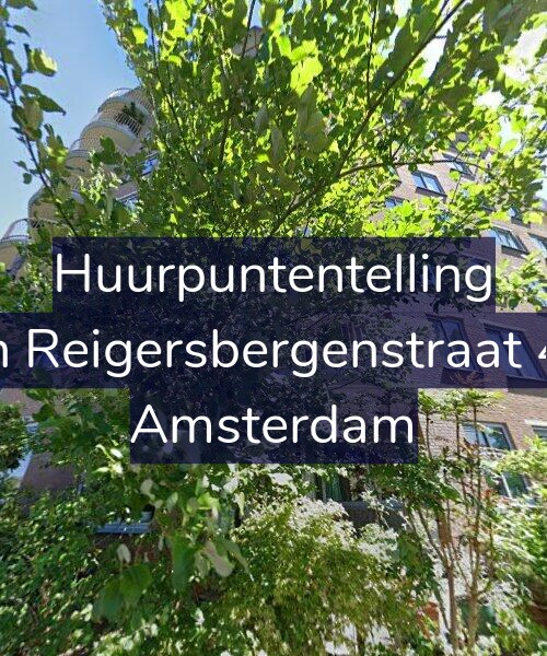 Foto gevel Huurpuntentelling voor Van Reigersbergenstraat 486, Amsterdam