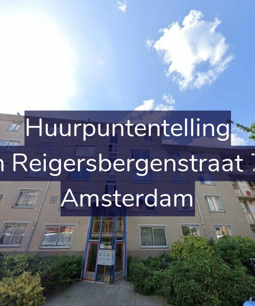 Foto gevel Huurpuntentelling voor Van Reigersbergenstraat 726, Amsterdam
