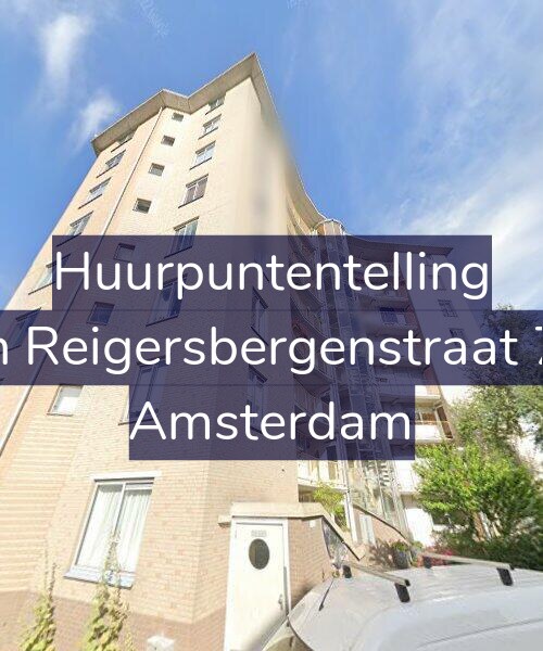 Foto gevel Huurpuntentelling voor Van Reigersbergenstraat 772, Amsterdam