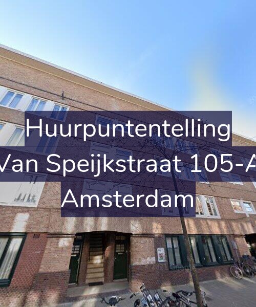 Foto gevel Huurpuntentelling voor Van Speijkstraat 105-A, Amsterdam