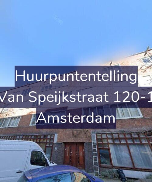 Foto gevel Huurpuntentelling voor Van Speijkstraat 120-1, Amsterdam