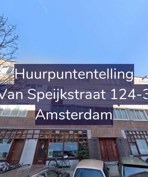 Foto gevel Huurpuntentelling voor Van Speijkstraat 124-3, Amsterdam