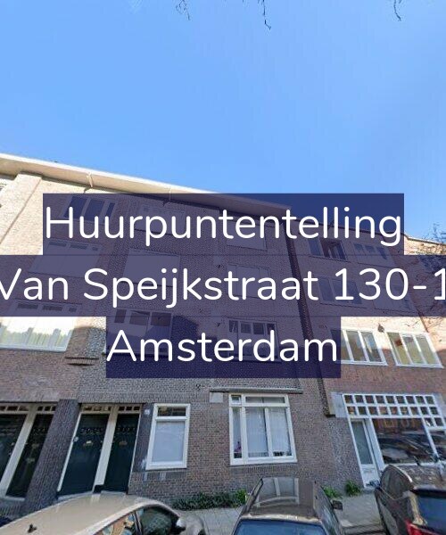 Foto gevel Huurpuntentelling voor Van Speijkstraat 130-1, Amsterdam