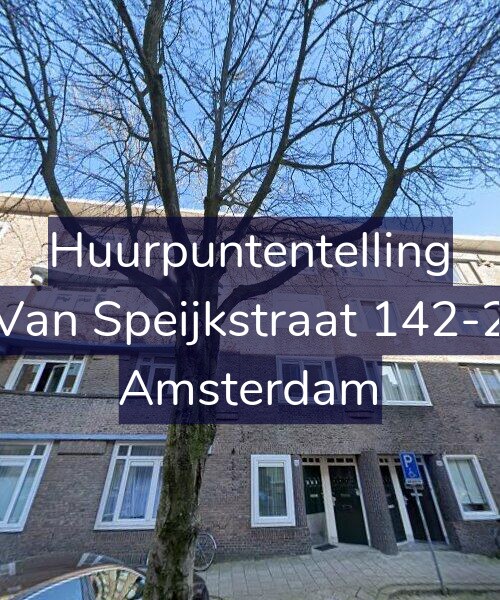 Foto gevel Huurpuntentelling voor Van Speijkstraat 142-2, Amsterdam