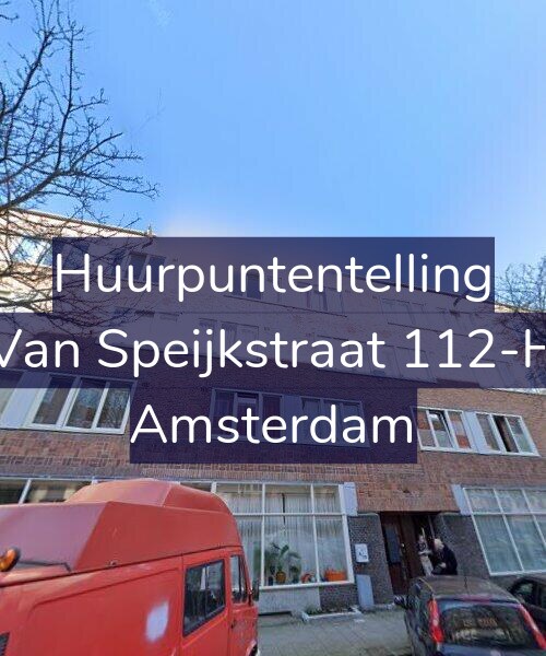 Foto gevel Huurpuntentelling voor Van Speijkstraat 112-H, Amsterdam