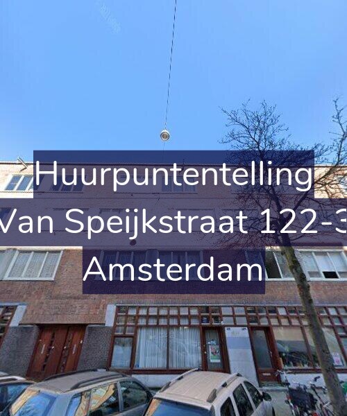 Foto gevel Huurpuntentelling voor Van Speijkstraat 122-3, Amsterdam