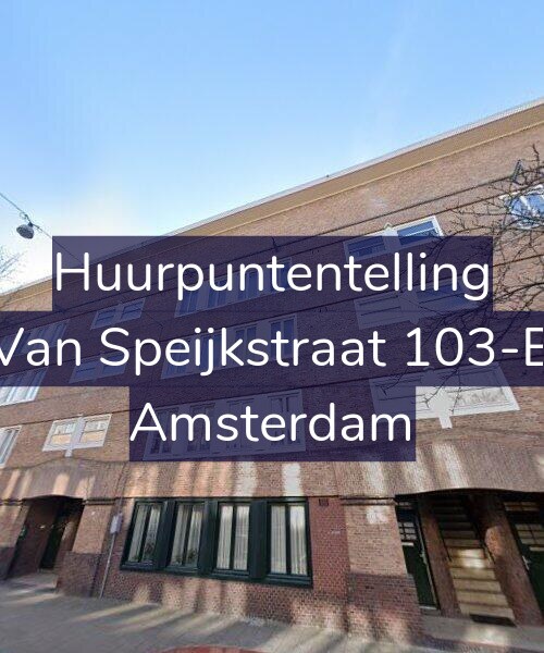 Foto gevel Huurpuntentelling voor Van Speijkstraat 103-B, Amsterdam