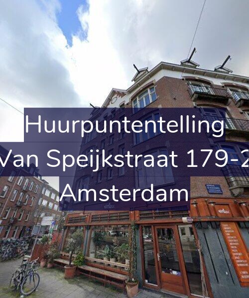 Foto gevel Huurpuntentelling voor Van Speijkstraat 179-2, Amsterdam