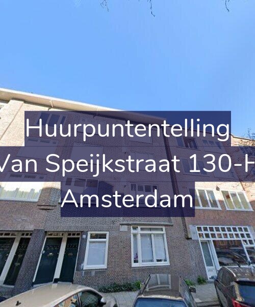 Foto gevel Huurpuntentelling voor Van Speijkstraat 130-H, Amsterdam