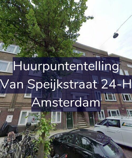 Foto gevel Huurpuntentelling voor Van Speijkstraat 24-H, Amsterdam