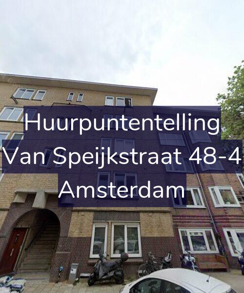Foto gevel Huurpuntentelling voor Van Speijkstraat 48-4, Amsterdam