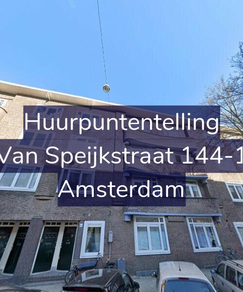 Foto gevel Huurpuntentelling voor Van Speijkstraat 144-1, Amsterdam
