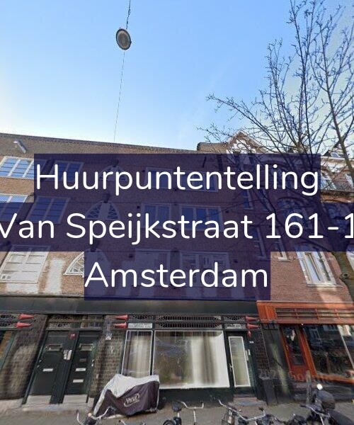 Foto gevel Huurpuntentelling voor Van Speijkstraat 161-1, Amsterdam