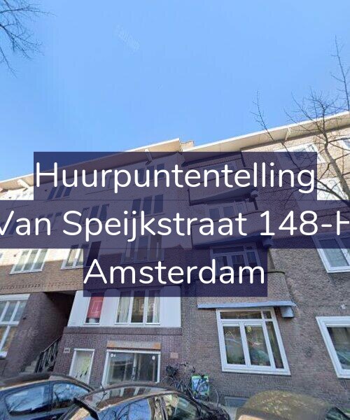 Foto gevel Huurpuntentelling voor Van Speijkstraat 148-H, Amsterdam