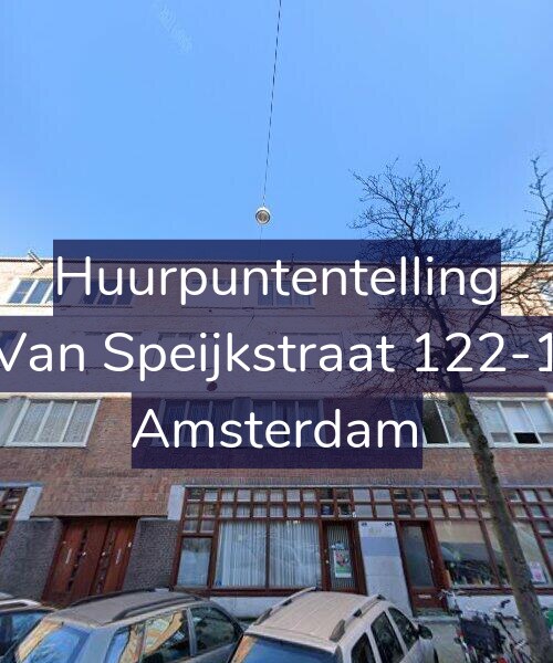 Foto gevel Huurpuntentelling voor Van Speijkstraat 122-1, Amsterdam