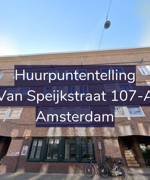 Foto gevel Huurpuntentelling voor Van Speijkstraat 107-A, Amsterdam