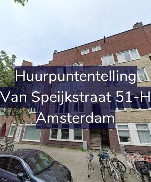 Foto gevel Huurpuntentelling voor Van Speijkstraat 51-H, Amsterdam