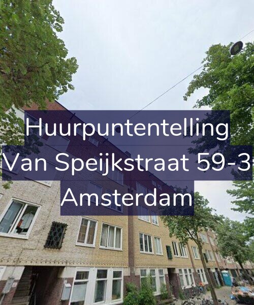 Foto gevel Huurpuntentelling voor Van Speijkstraat 59-3, Amsterdam