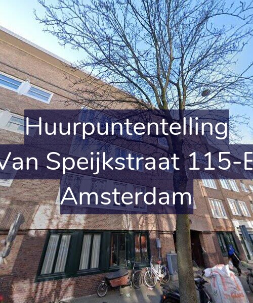 Foto gevel Huurpuntentelling voor Van Speijkstraat 115-B, Amsterdam