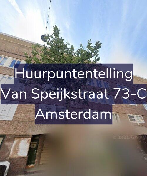 Foto gevel Huurpuntentelling voor Van Speijkstraat 73-C, Amsterdam