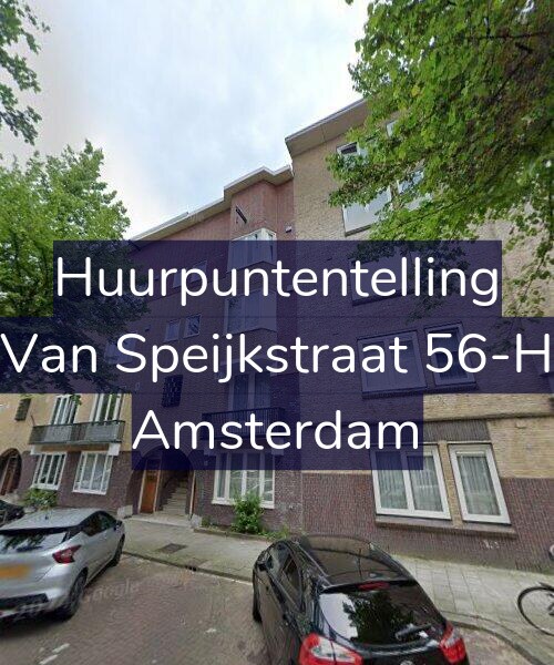 Foto gevel Huurpuntentelling voor Van Speijkstraat 56-H, Amsterdam