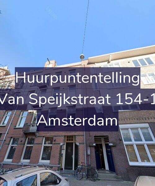 Foto gevel Huurpuntentelling voor Van Speijkstraat 154-1, Amsterdam