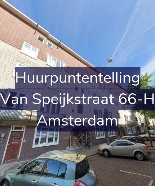 Foto gevel Huurpuntentelling voor Van Speijkstraat 66-H, Amsterdam