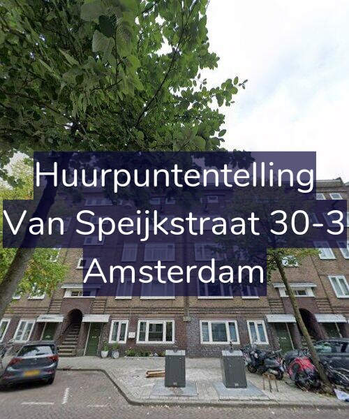 Foto gevel Huurpuntentelling voor Van Speijkstraat 30-3, Amsterdam