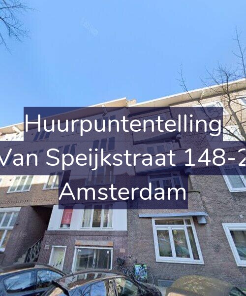 Foto gevel Huurpuntentelling voor Van Speijkstraat 148-2, Amsterdam