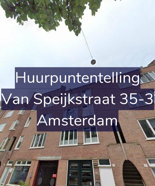 Foto gevel Huurpuntentelling voor Van Speijkstraat 35-3, Amsterdam