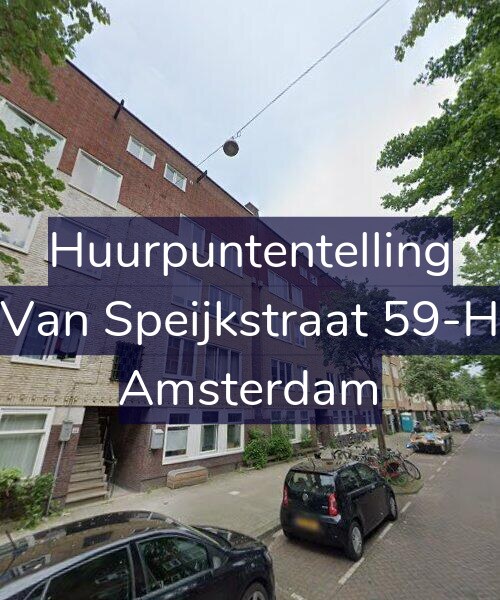 Foto gevel Huurpuntentelling voor Van Speijkstraat 59-H, Amsterdam