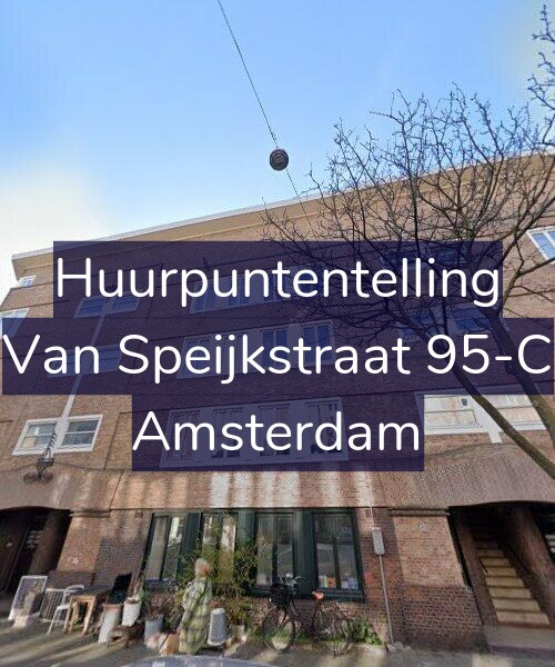 Foto gevel Huurpuntentelling voor Van Speijkstraat 95-C, Amsterdam