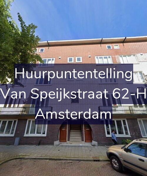 Foto gevel Huurpuntentelling voor Van Speijkstraat 62-H, Amsterdam