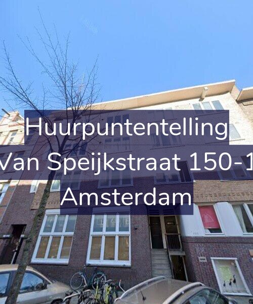 Foto gevel Huurpuntentelling voor Van Speijkstraat 150-1, Amsterdam