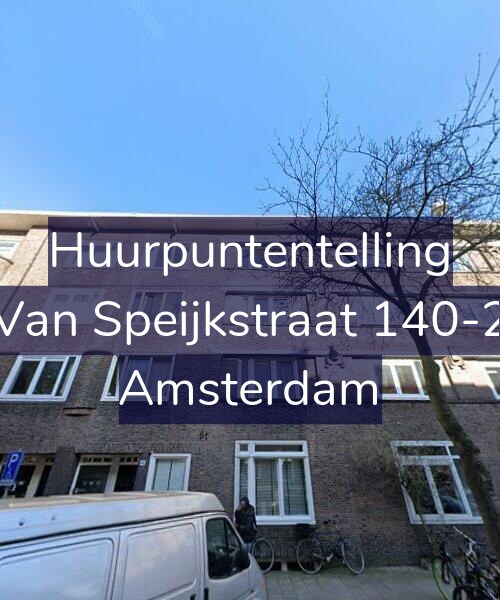 Foto gevel Huurpuntentelling voor Van Speijkstraat 140-2, Amsterdam