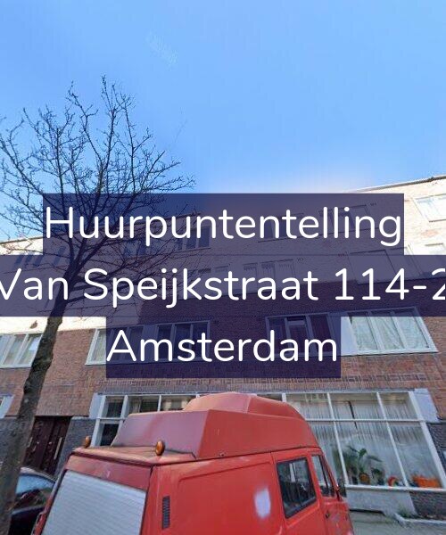 Foto gevel Huurpuntentelling voor Van Speijkstraat 114-2, Amsterdam