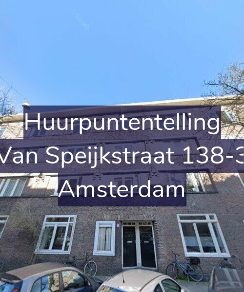 Foto gevel Huurpuntentelling voor Van Speijkstraat 138-3, Amsterdam