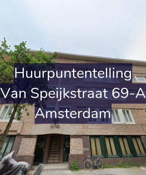 Foto gevel Huurpuntentelling voor Van Speijkstraat 69-A, Amsterdam