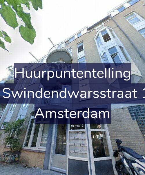 Foto gevel Huurpuntentelling voor Van Swindendwarsstraat 10-F, Amsterdam