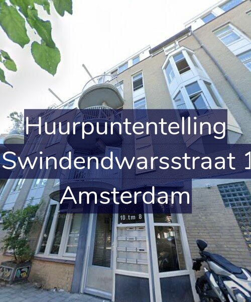 Foto gevel Huurpuntentelling voor Van Swindendwarsstraat 10-D, Amsterdam
