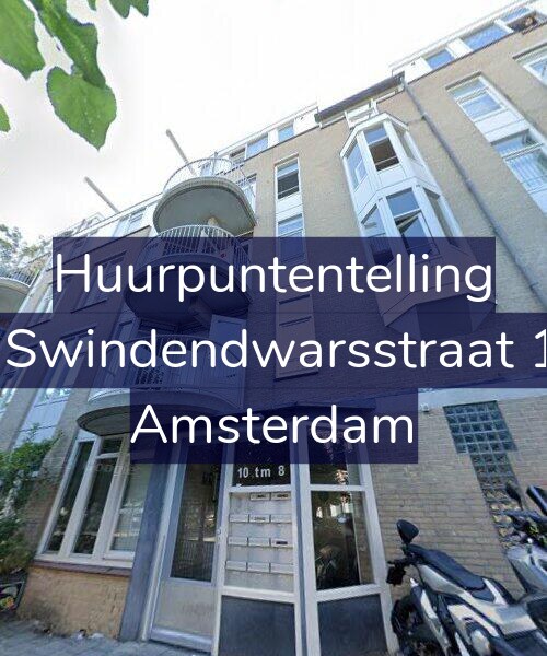 Foto gevel Huurpuntentelling voor Van Swindendwarsstraat 10-C, Amsterdam