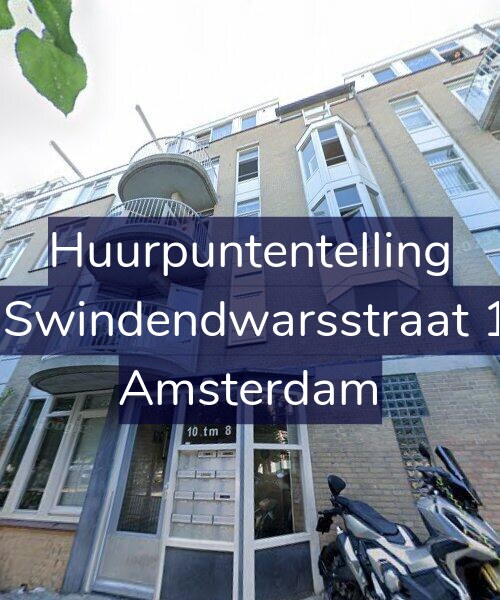 Foto gevel Huurpuntentelling voor Van Swindendwarsstraat 10-A, Amsterdam